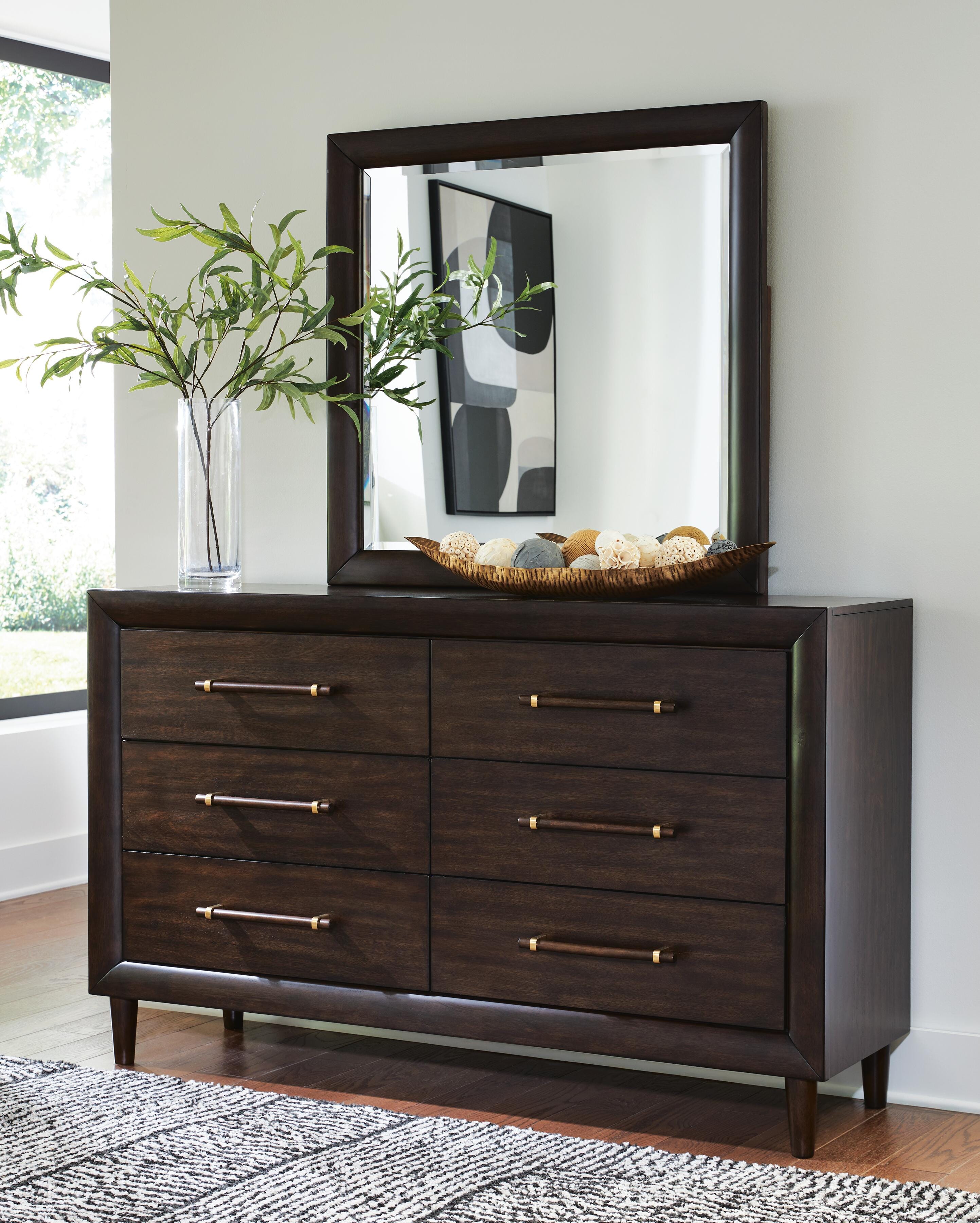Dantenton Panel Bed, Dresser and Mirror