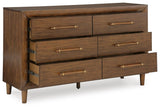 Lyncott Upholstered Bed with Dresser