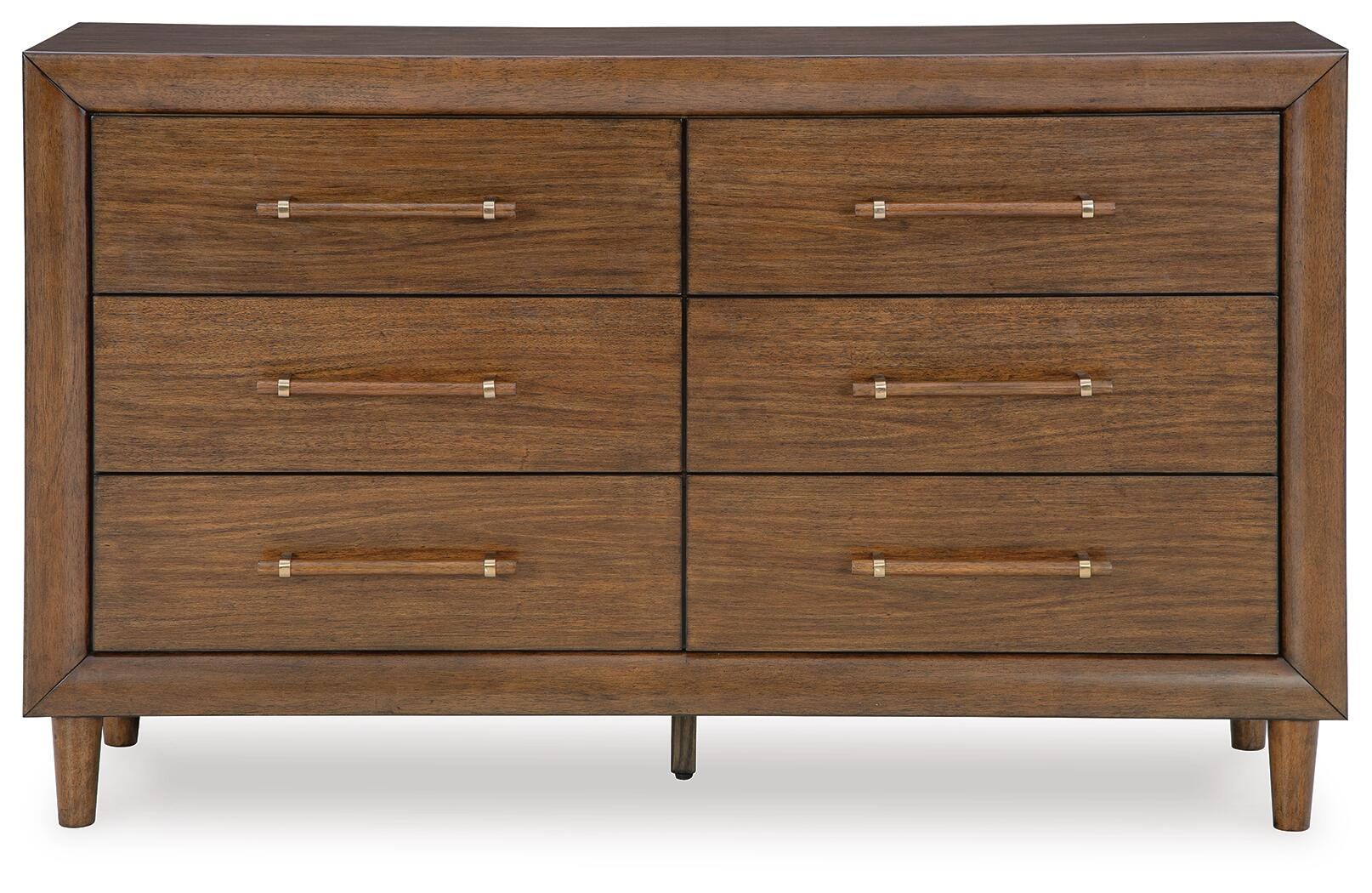 Lyncott Upholstered Bed with Dresser and Nightstand
