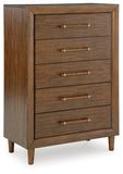 Lyncott Upholstered Bed, Chest and Nightstand