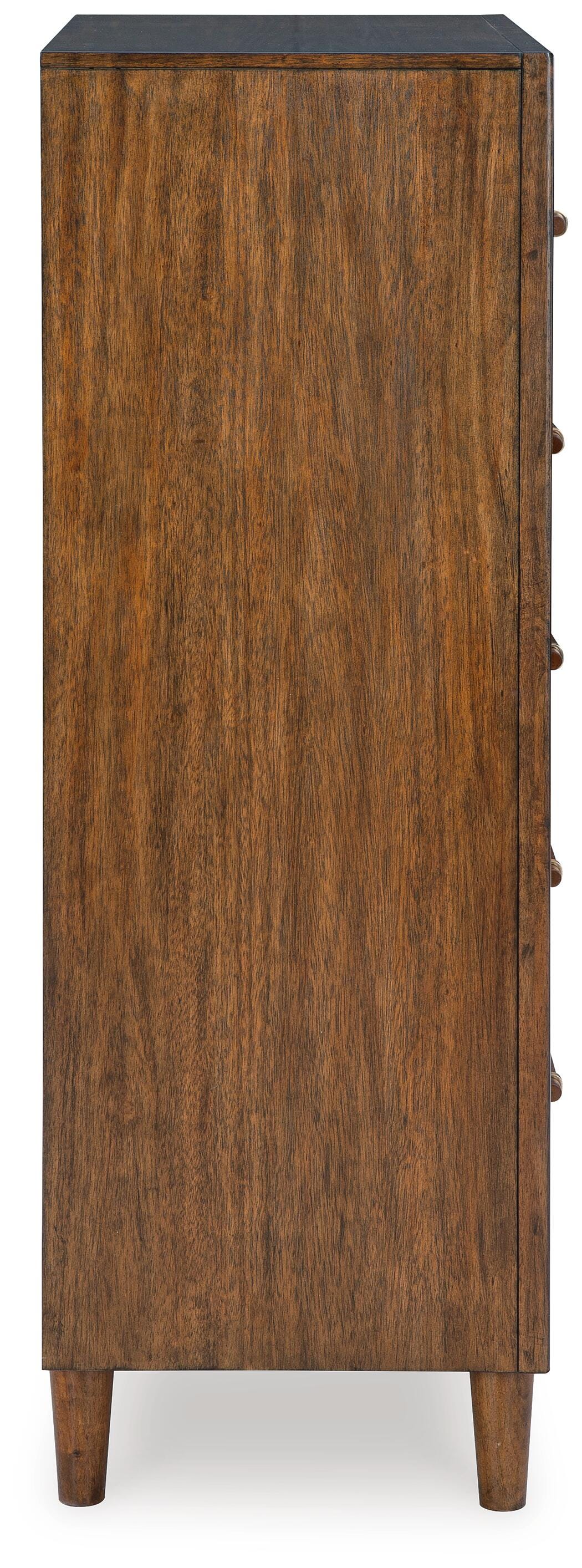 Lyncott Upholstered Panel Bed, Dresser, Mirror, Chest and Nightstand