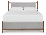 Lyncott Upholstered Panel Bed and 2 Nightstands