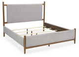 Lyncott Upholstered Panel Bed and 2 Nightstands