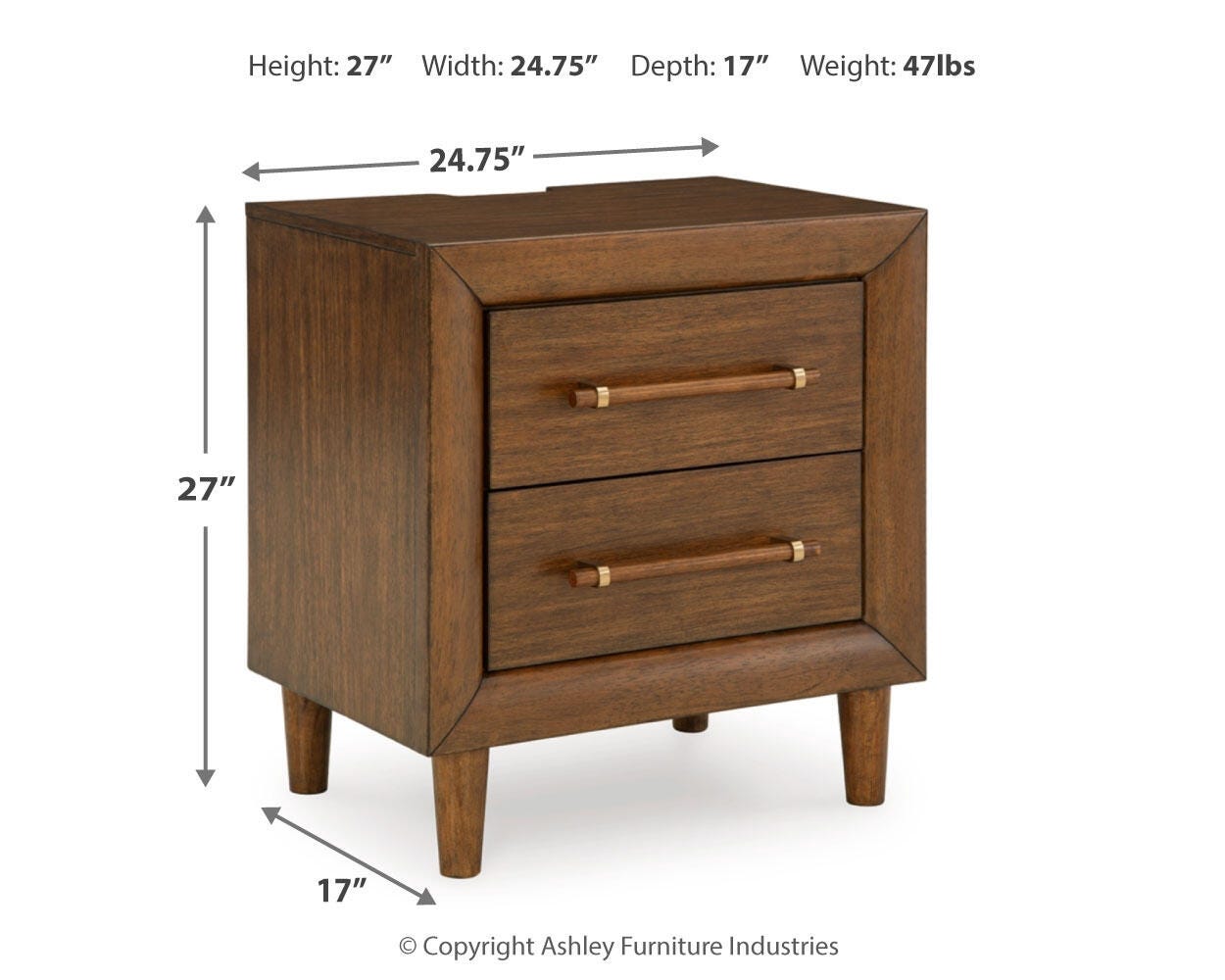 Lyncott Upholstered Bed, Dresser, Mirror and 2 Nightstands