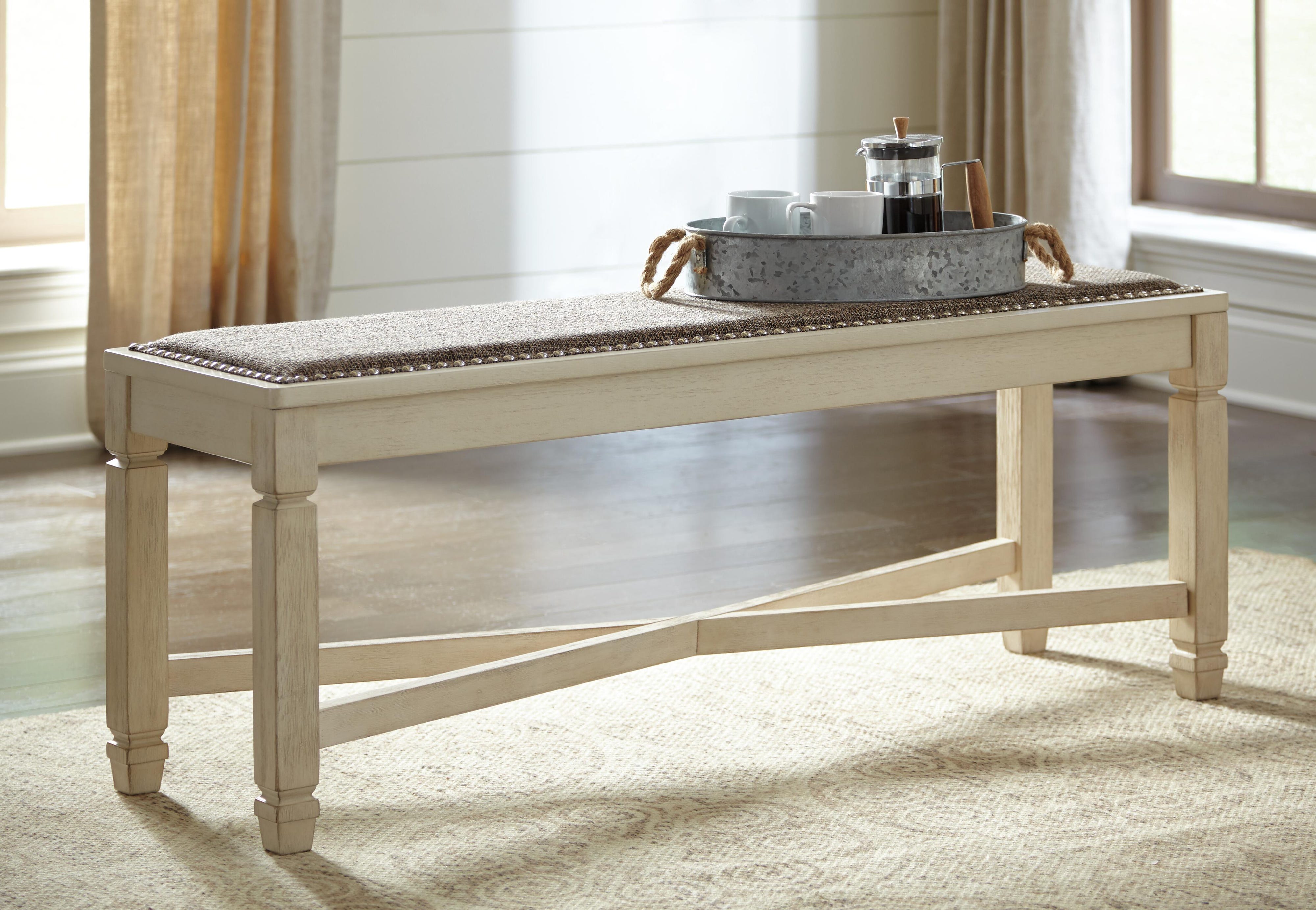 Bolanburg Dining Table and 2 Chairs and 2 Bench