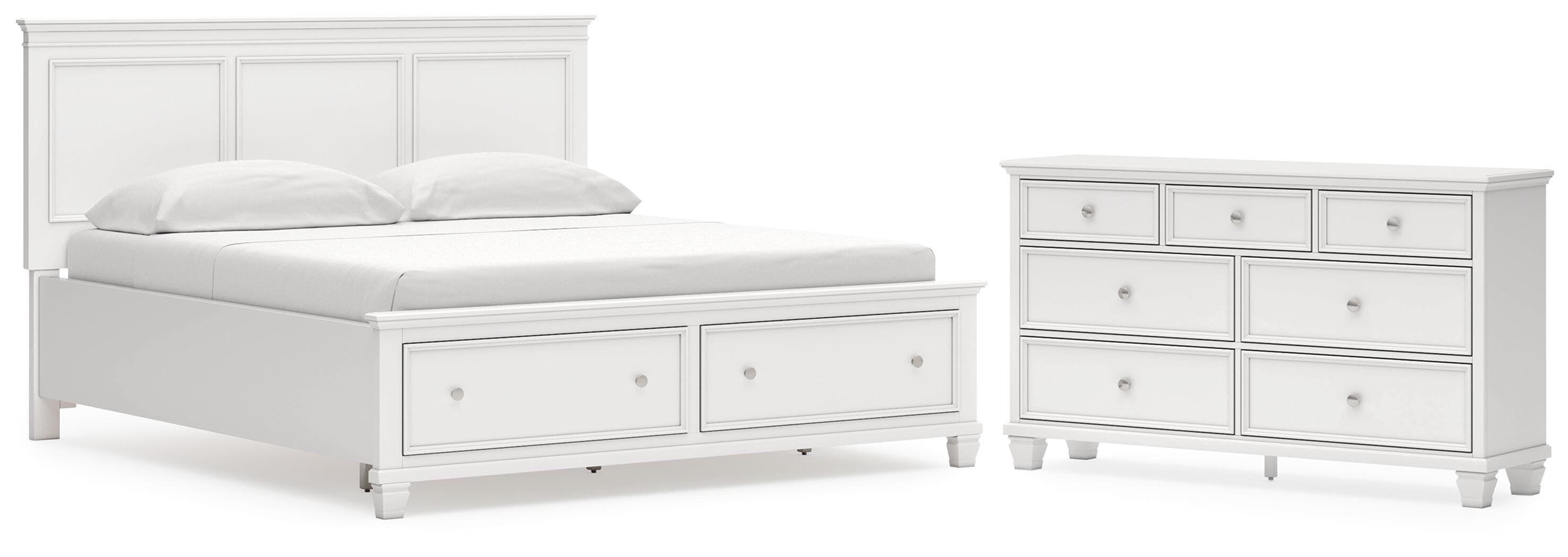 Fortman Panel Storage Bed and Dresser