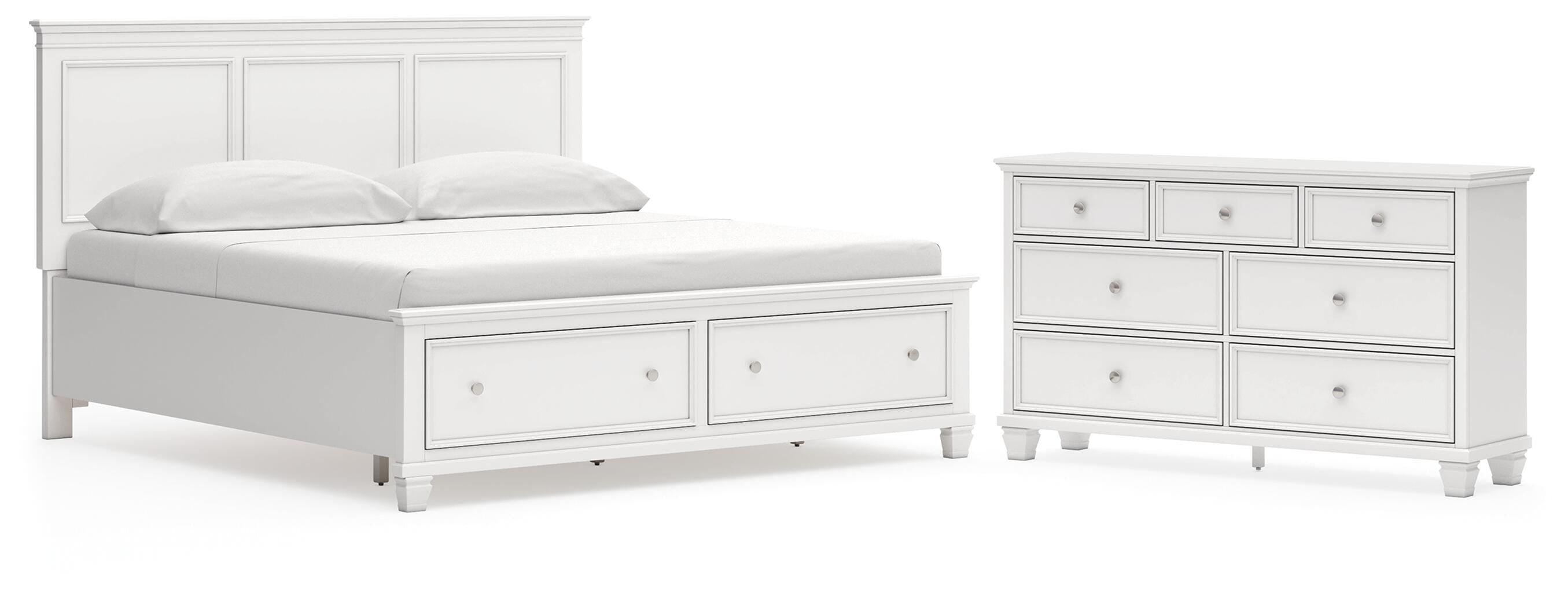 Fortman Panel Storage Bed and Dresser