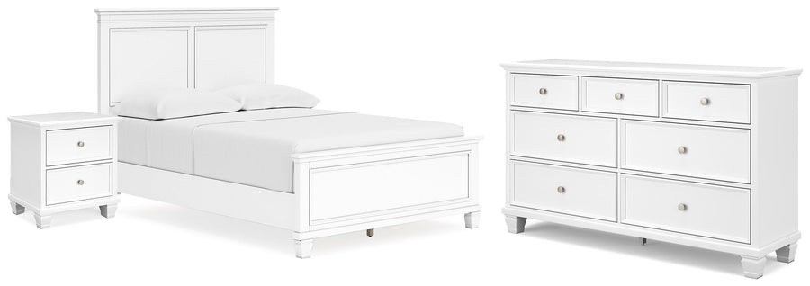 Fortman Panel Bed, Dresser and Nightstand