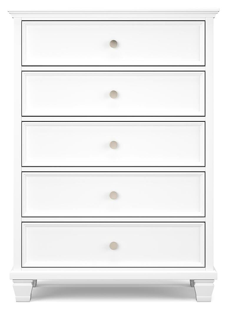 Fortman Panel Bed, Dresser, Mirror, Chest and Nightstand