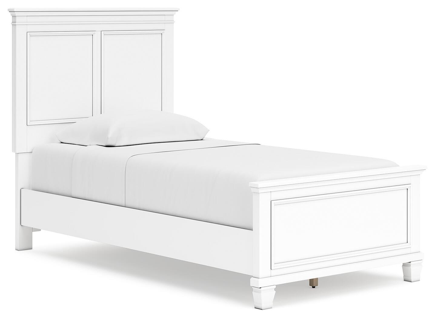Fortman Panel Bed with Mirrored Dresser