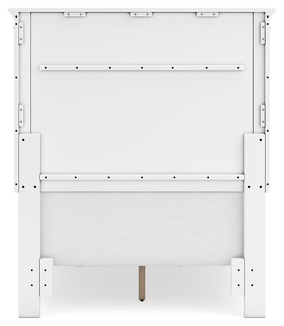 Fortman Panel Bed with Mirrored Dresser