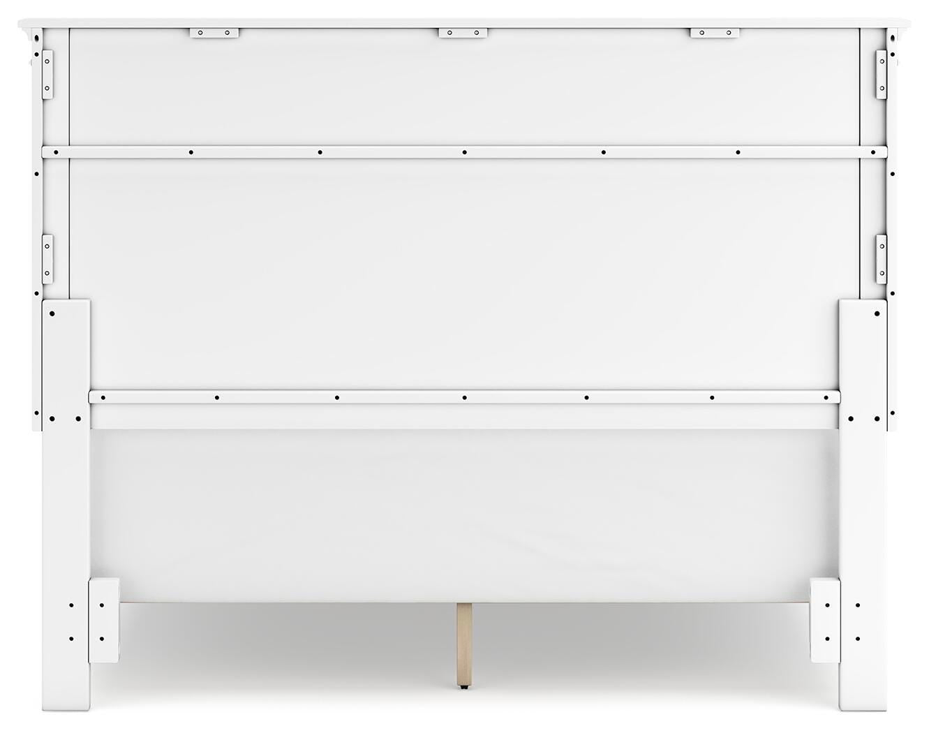 Fortman Panel Bed with Mirrored Dresser and Chest