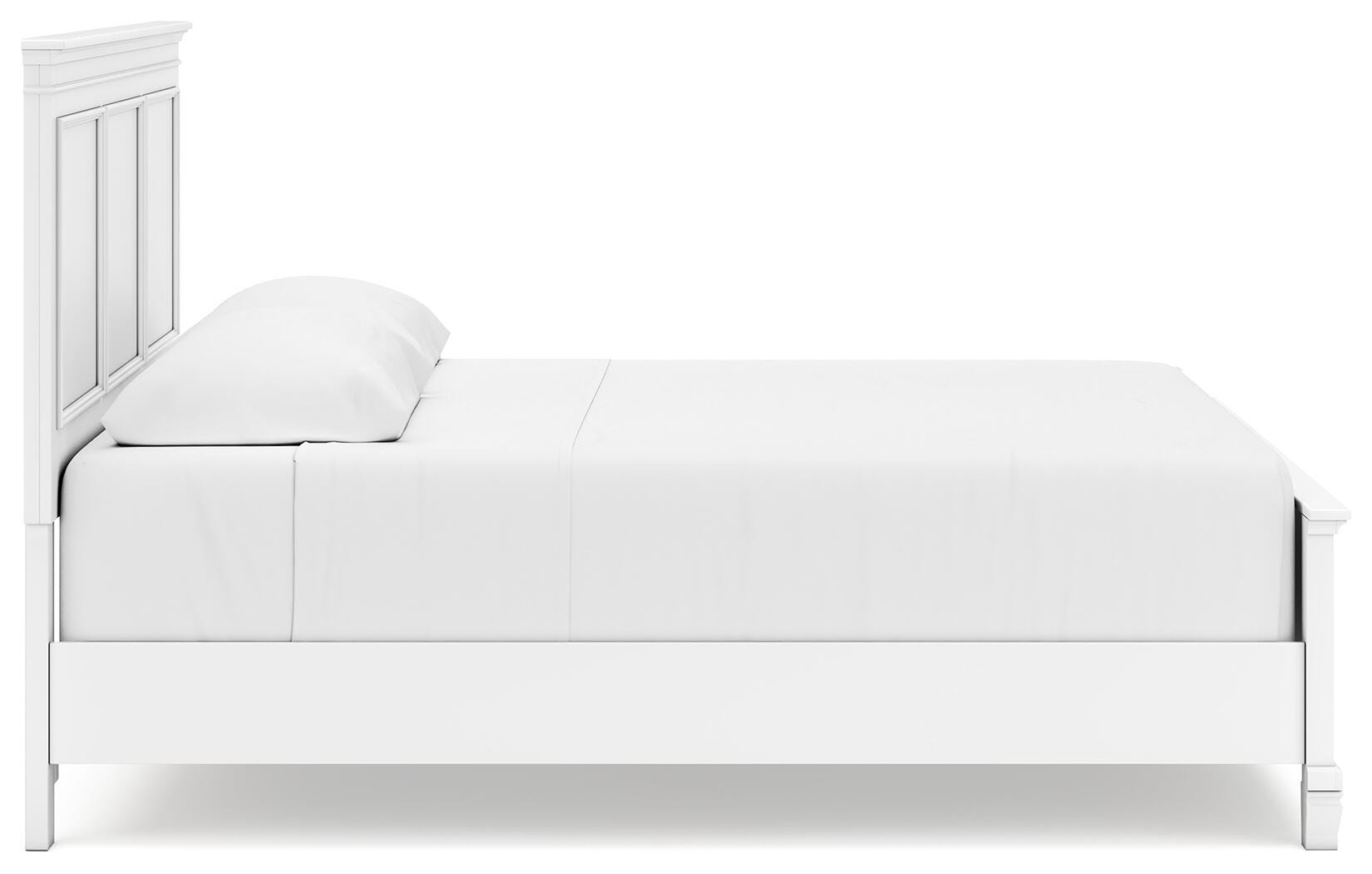 Fortman Panel Bed with Mirrored Dresser and Chest