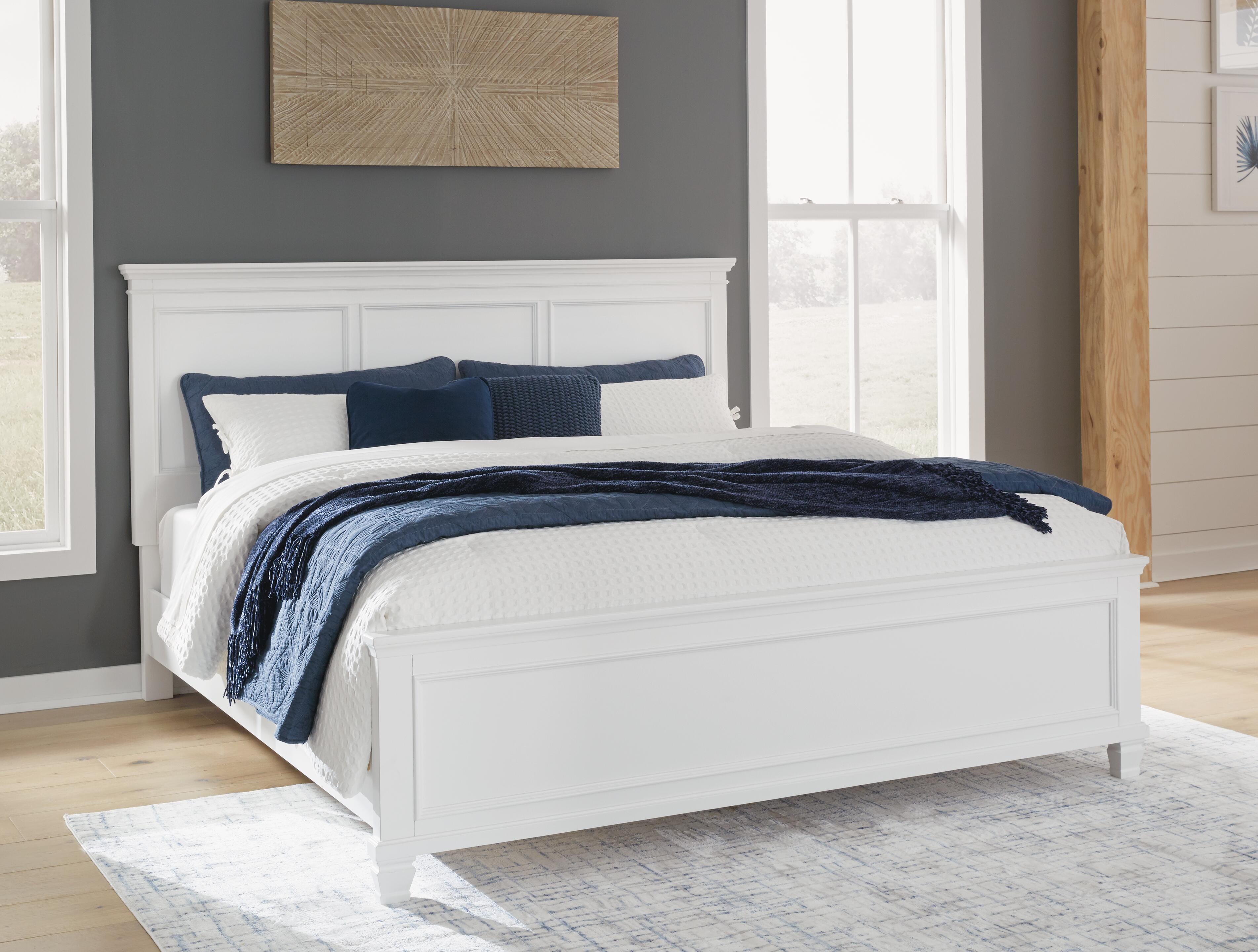 Fortman Panel Bed with Mirrored Dresser