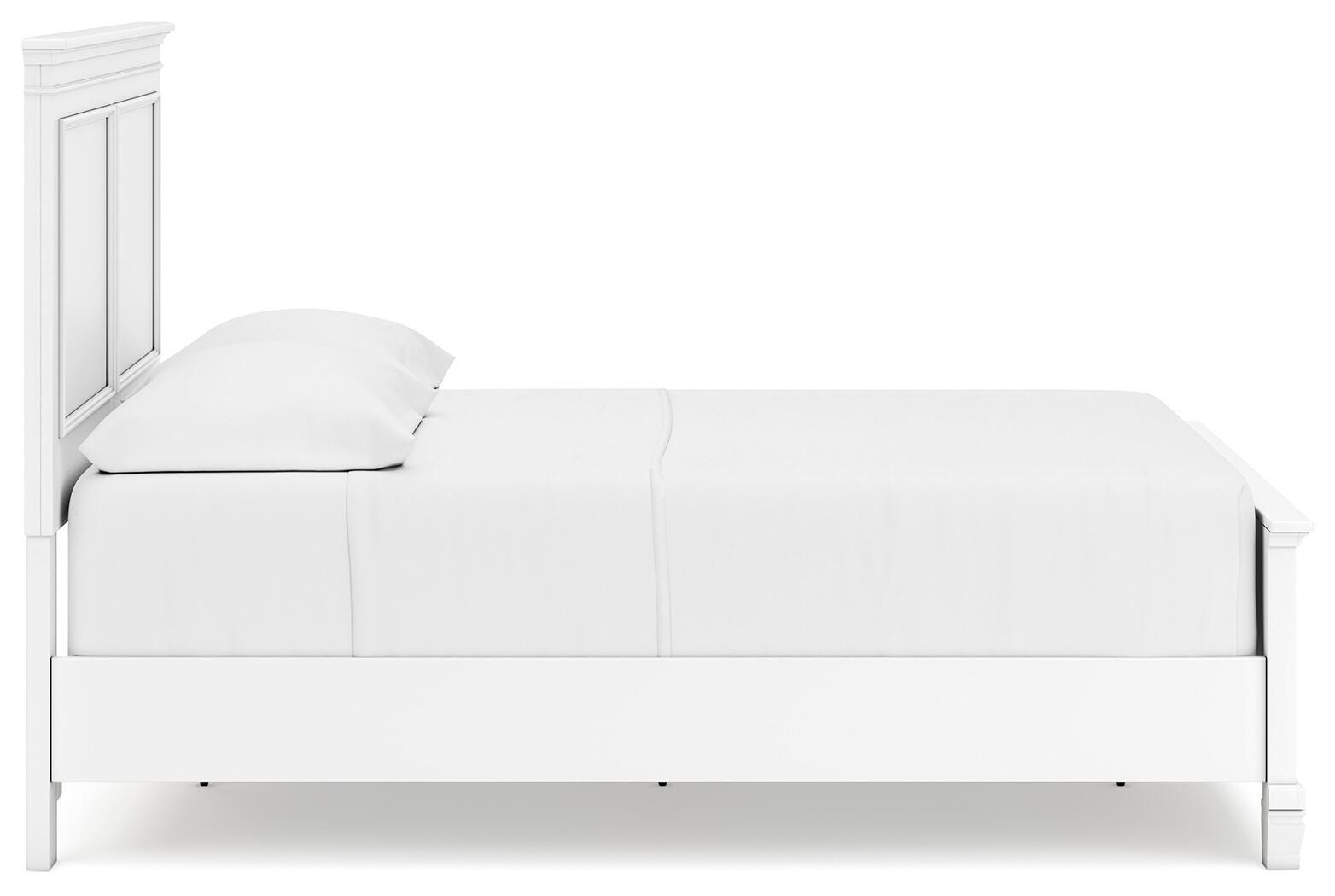 Fortman Panel Bed with Mirrored Dresser and 2 Nightstands