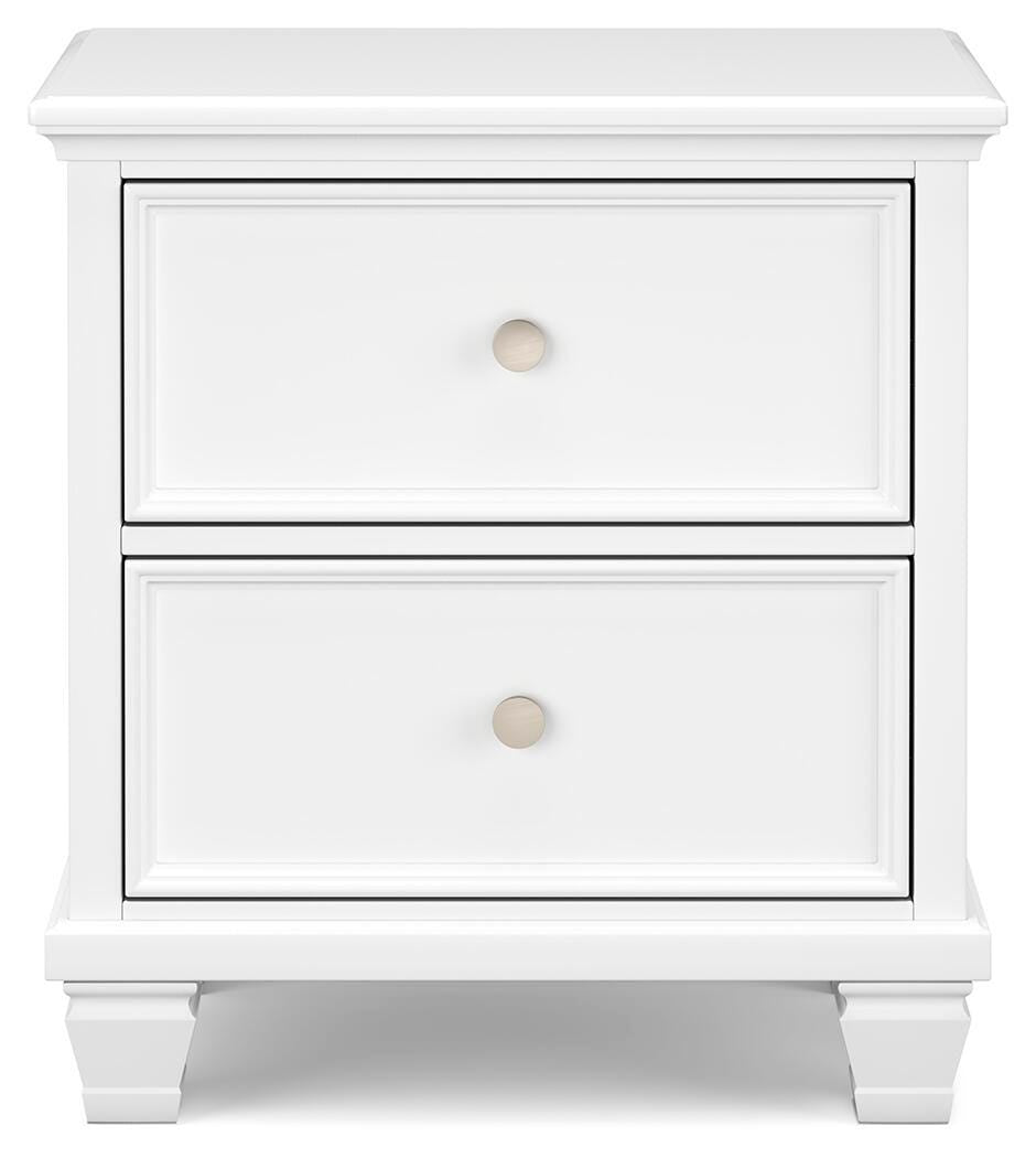 Fortman Panel Bed with Mirrored Dresser and Nightstand