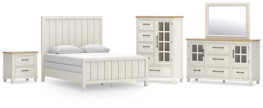 Shaybrock Panel Bed, Dresser, Mirror, Chest and Nightstand