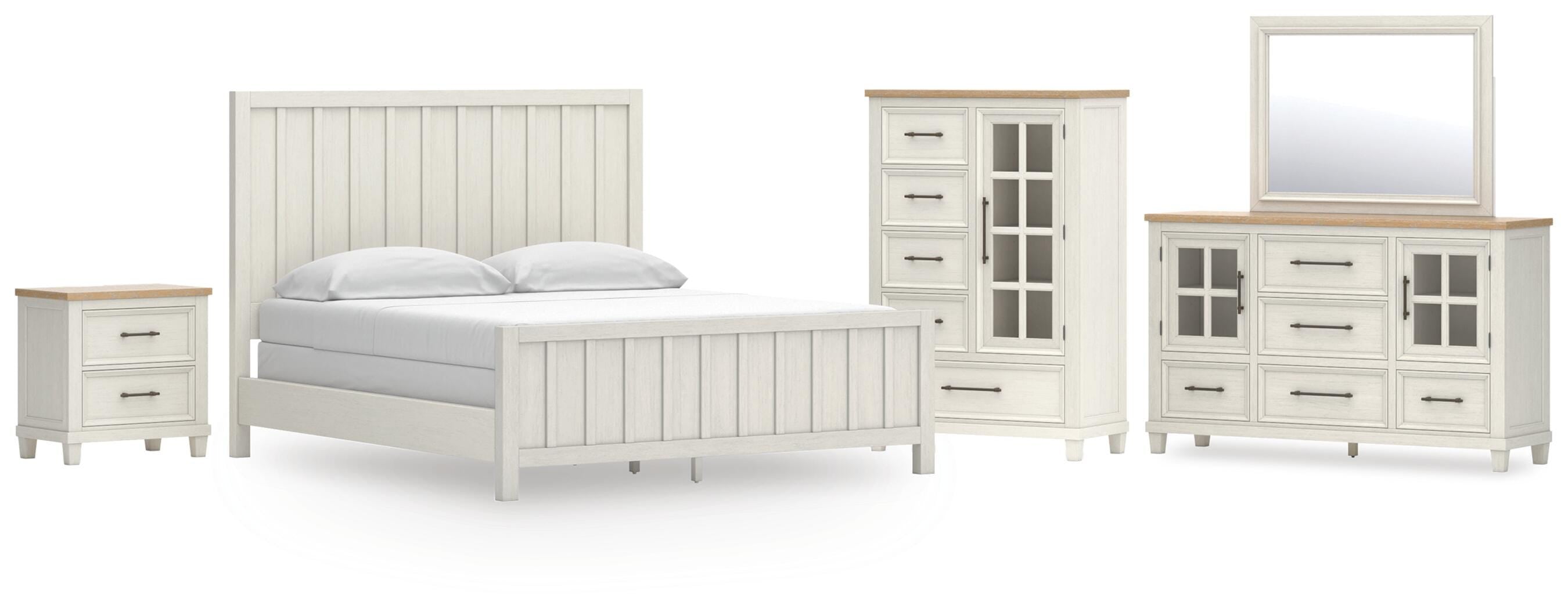 Shaybrock Panel Bed, Dresser, Mirror, Chest and Nightstand