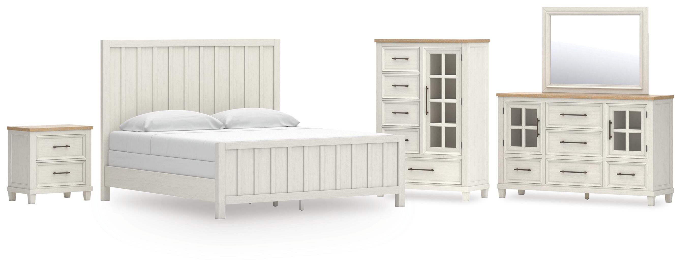 Shaybrock Panel Bed, Dresser, Mirror, Chest and Nightstand