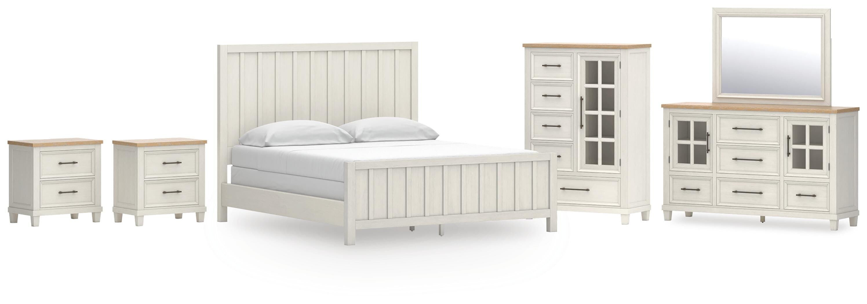 Shaybrock Panel Bed, Dresser, Mirror, Chest and 2 Nightstands