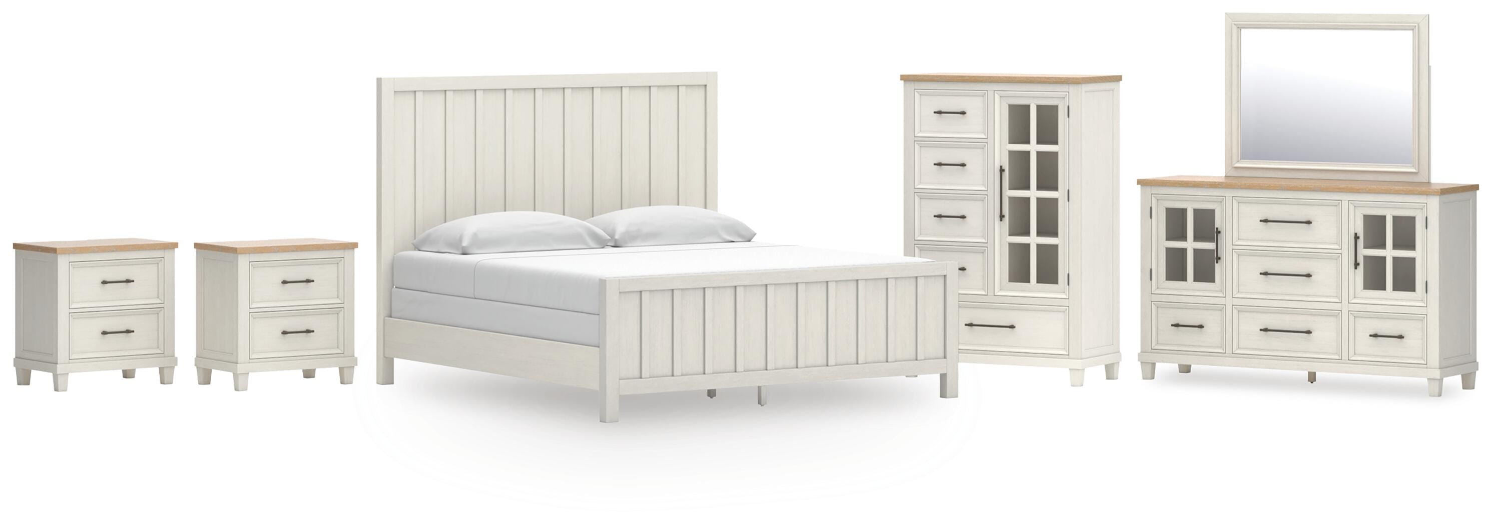 Shaybrock Panel Bed, Dresser, Mirror, Chest and 2 Nightstands