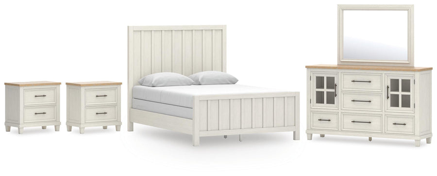 Shaybrock Panel Bed, Dresser, Mirror and 2 Nightstands