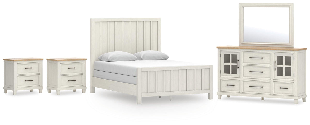 Shaybrock Panel Bed, Dresser, Mirror and 2 Nightstands