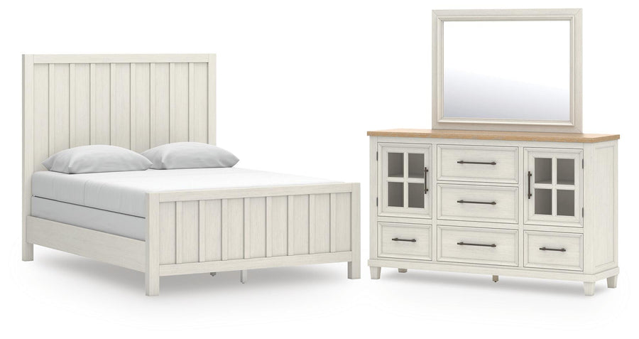 Shaybrock Panel Bed, Dresser and Mirror