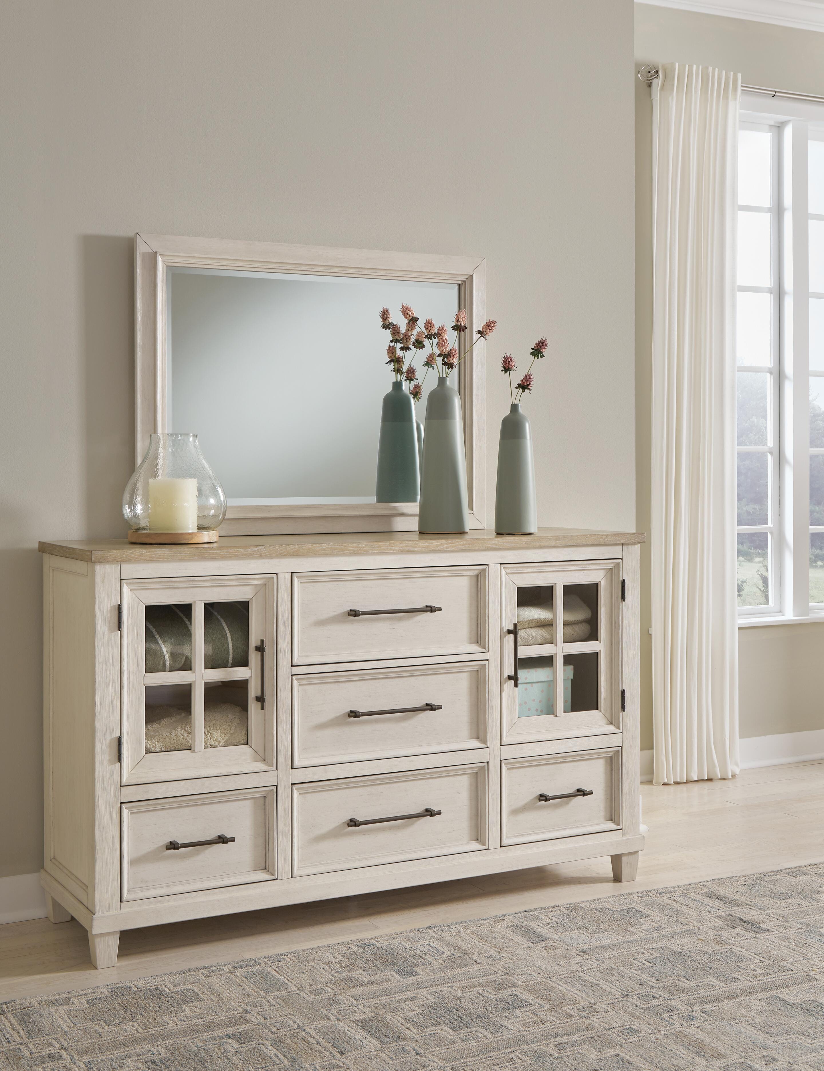 Shaybrock Panel Bed, Dresser, Mirror and 2 Nightstands