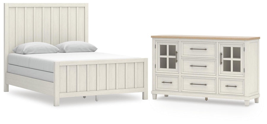 Shaybrock Panel Bed and Dresser