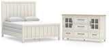 Shaybrock Panel Bed and Dresser