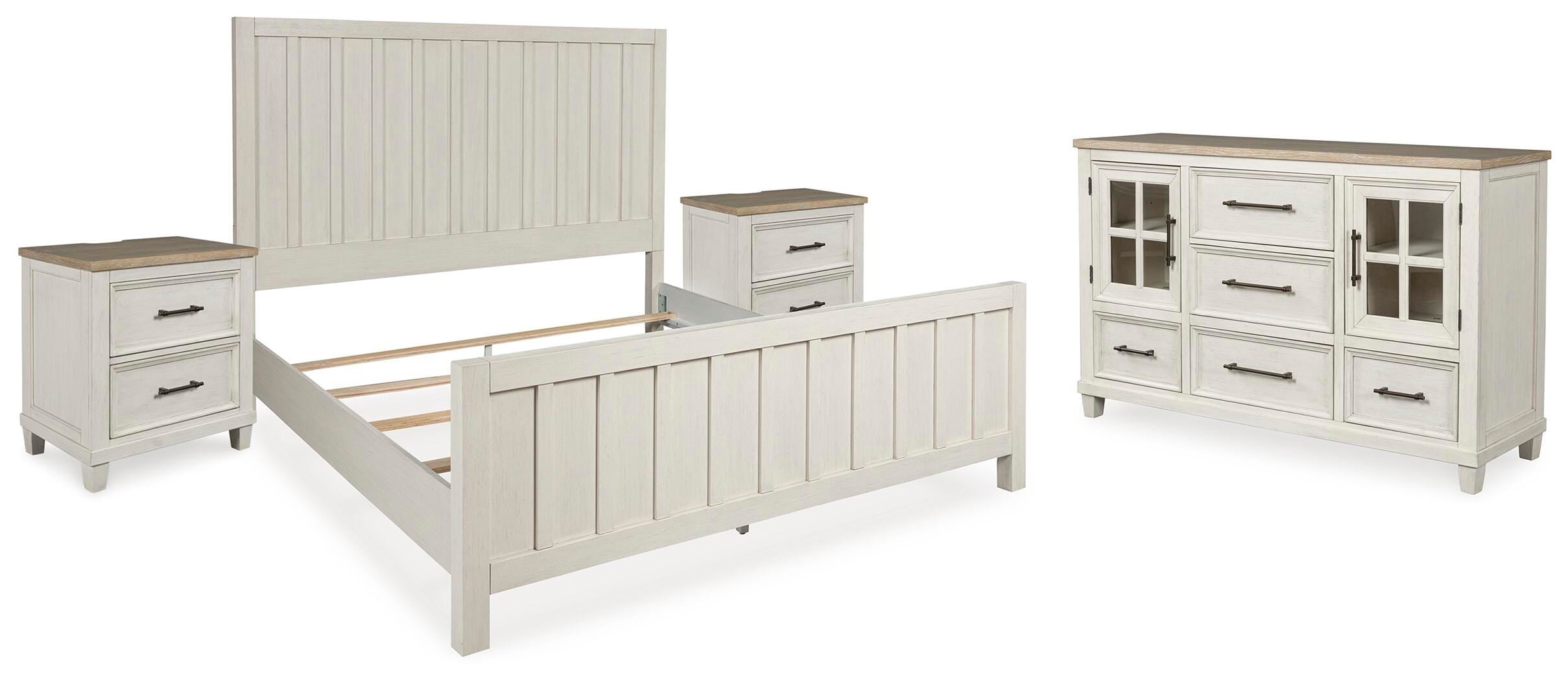 Shaybrock Panel Bed, Dresser and 2 Nightstands