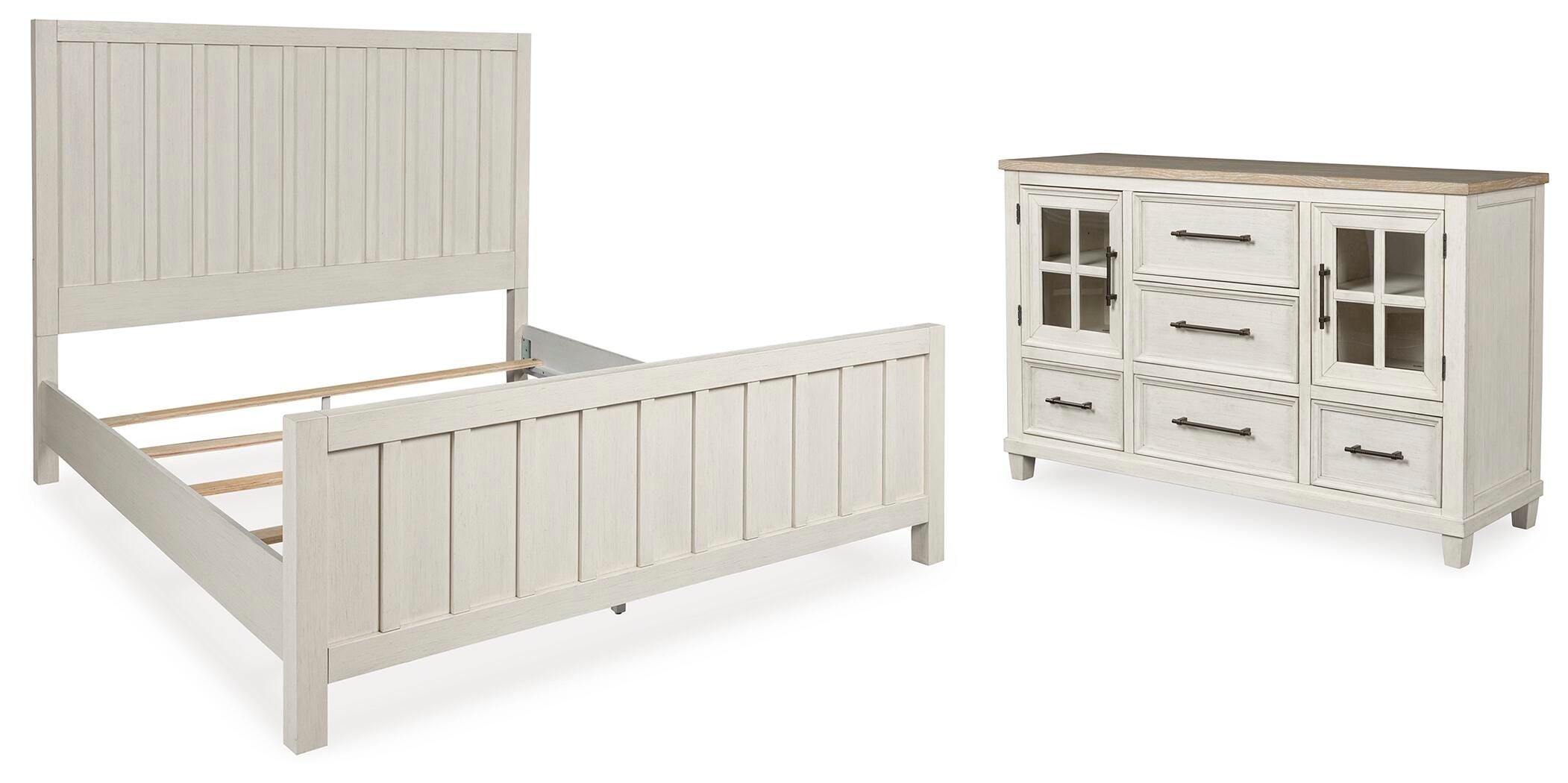 Shaybrock Panel Bed and Dresser
