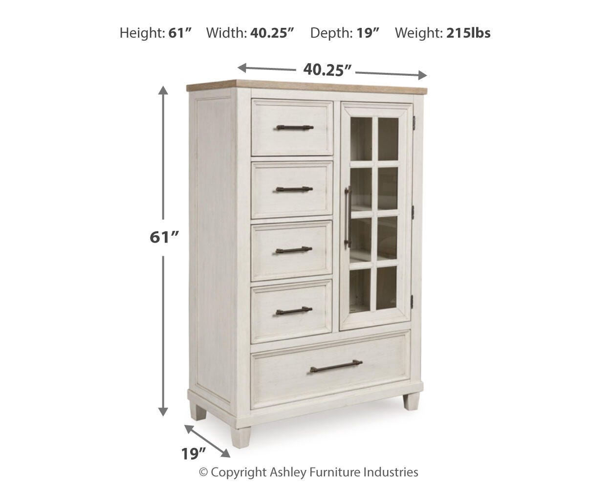 Shaybrock Panel Bed, Dresser, Mirror and Chest