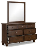 Danabrin Panel Storage Bed, Dresser and Mirror