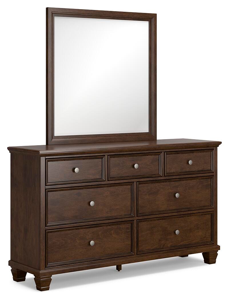 Danabrin Panel Storage Bed, Dresser, Mirror and Nightstand