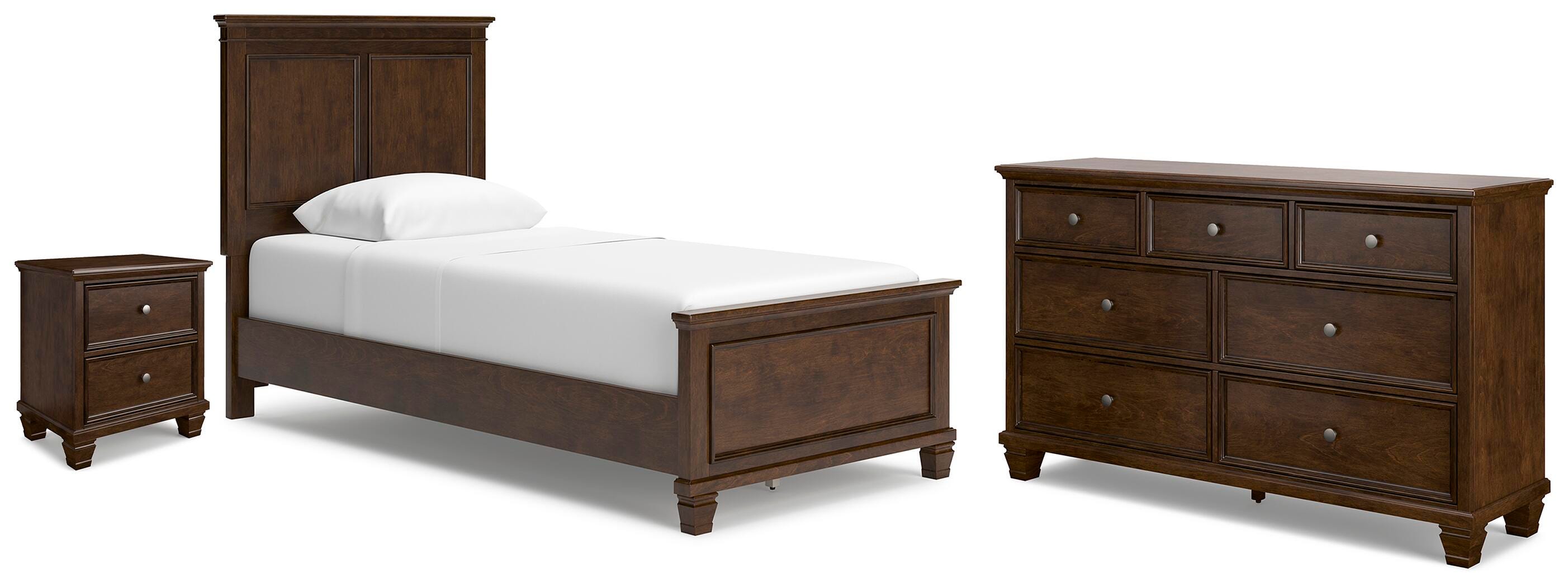 Danabrin Panel Bed, Dresser and Nightstand