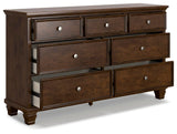 Danabrin Panel Storage Bed, Dresser and Chest