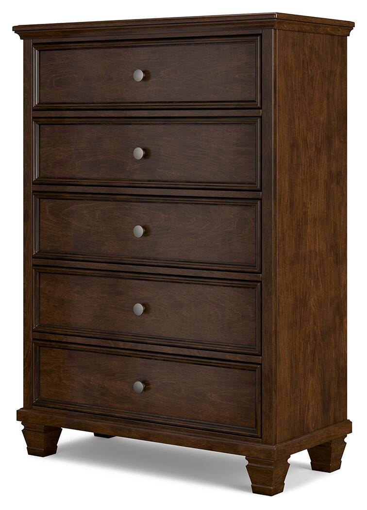 Danabrin Panel Storage Bed, Dresser and Chest