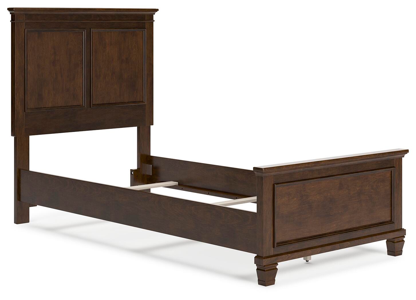 Danabrin Panel Bed with Mirrored Dresser, Chest and Nightstand