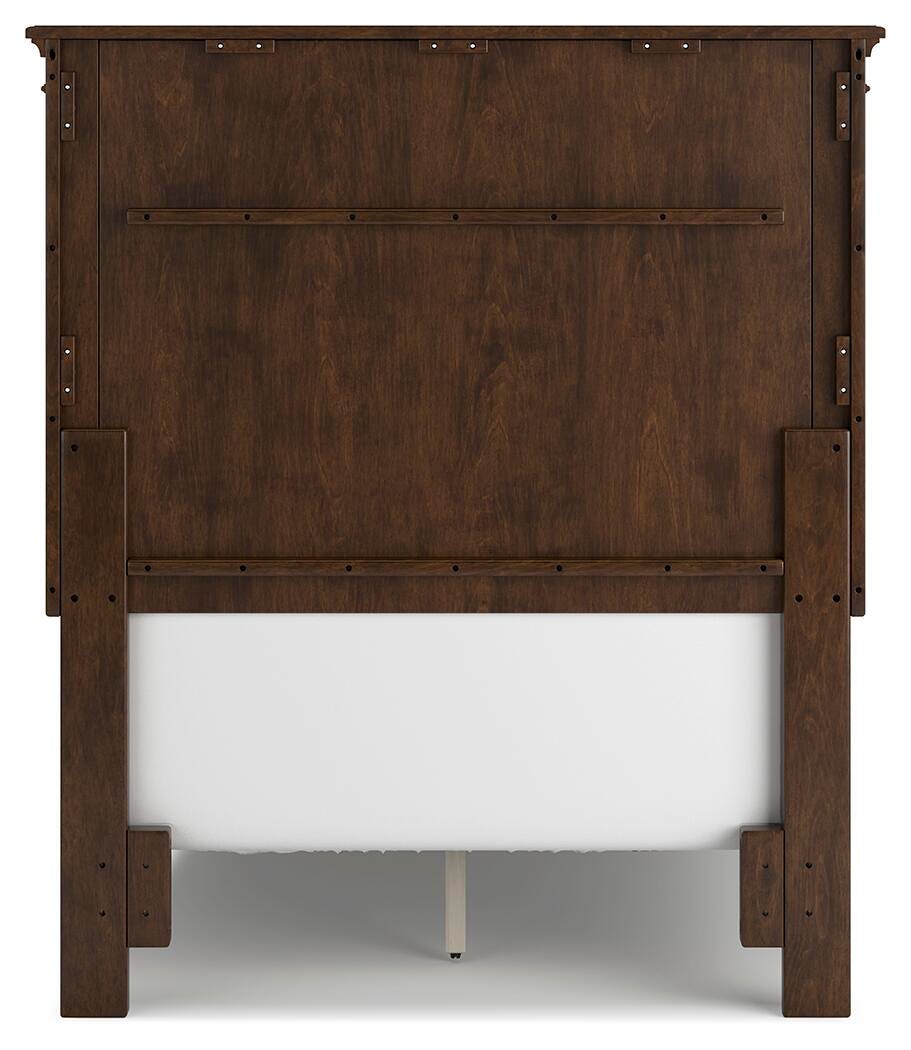 Danabrin Panel Bed with Mirrored Dresser, Chest and Nightstand