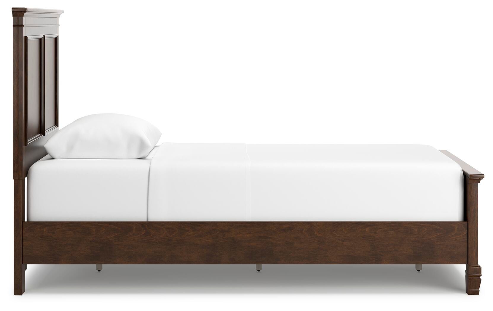 Danabrin Panel Bed with Mirrored Dresser, Chest and 2 Nightstands