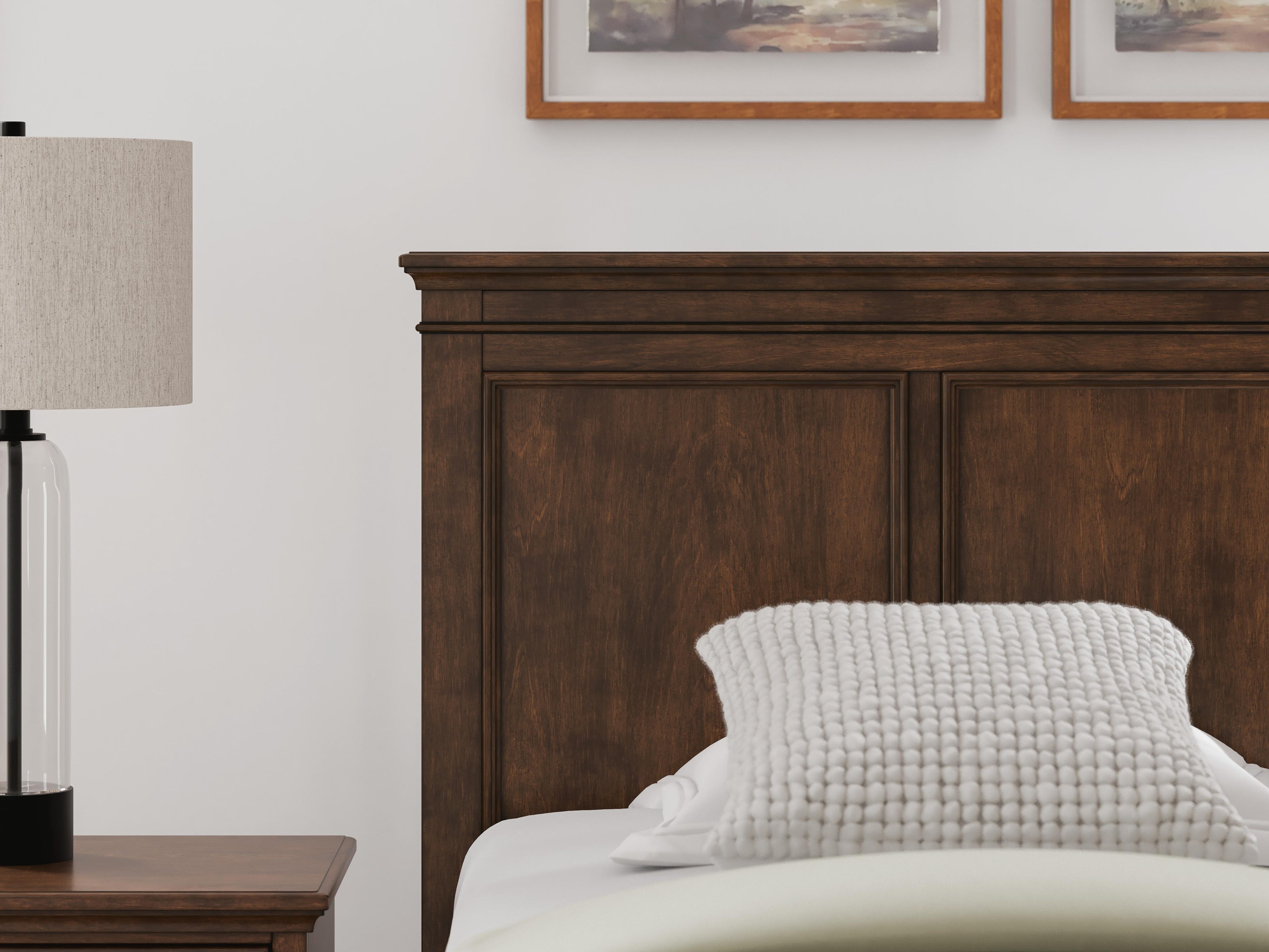 Danabrin Panel Storage Bed, Dresser, Mirror and Nightstand