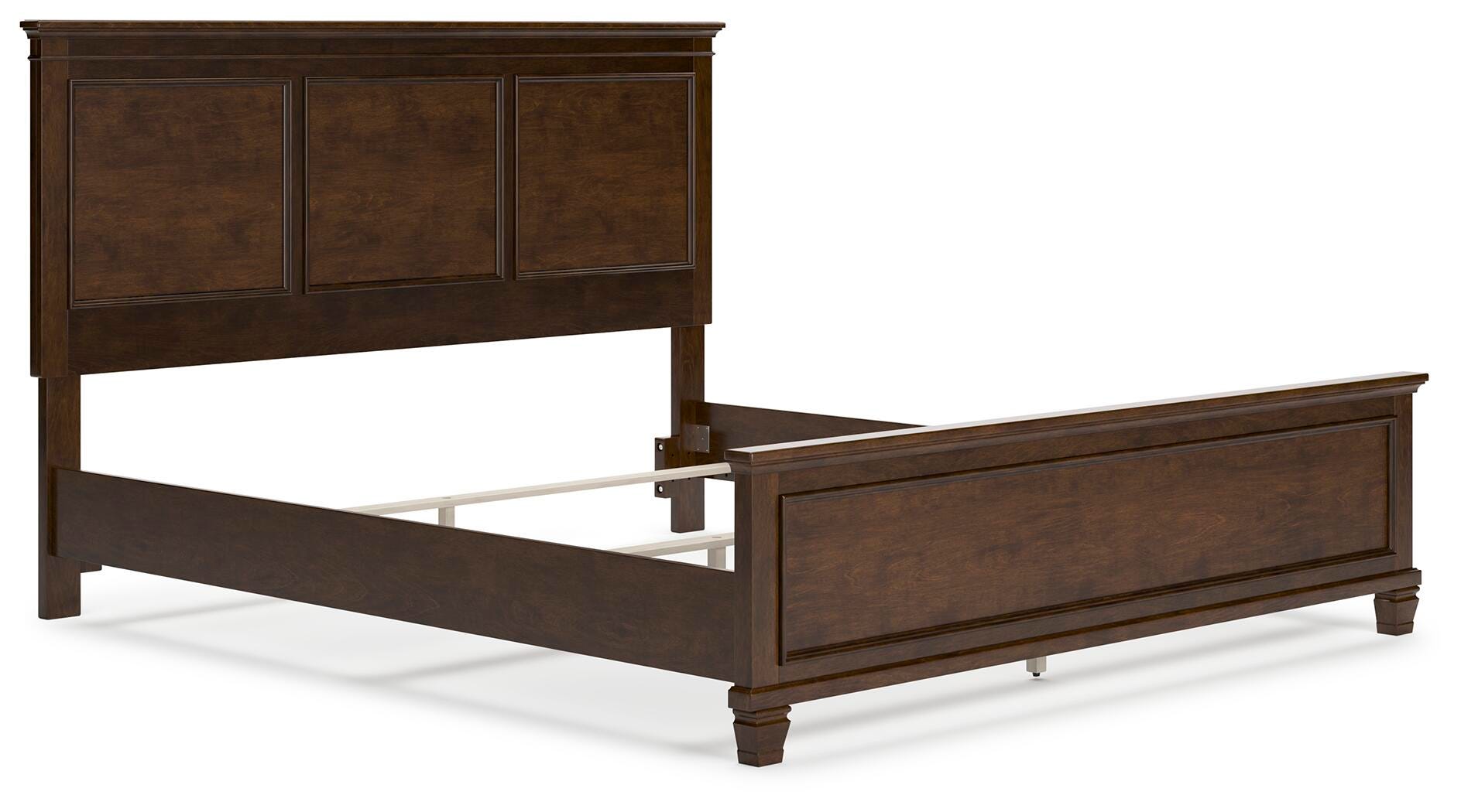 Danabrin Panel Bed with Mirrored Dresser, Chest and Nightstand