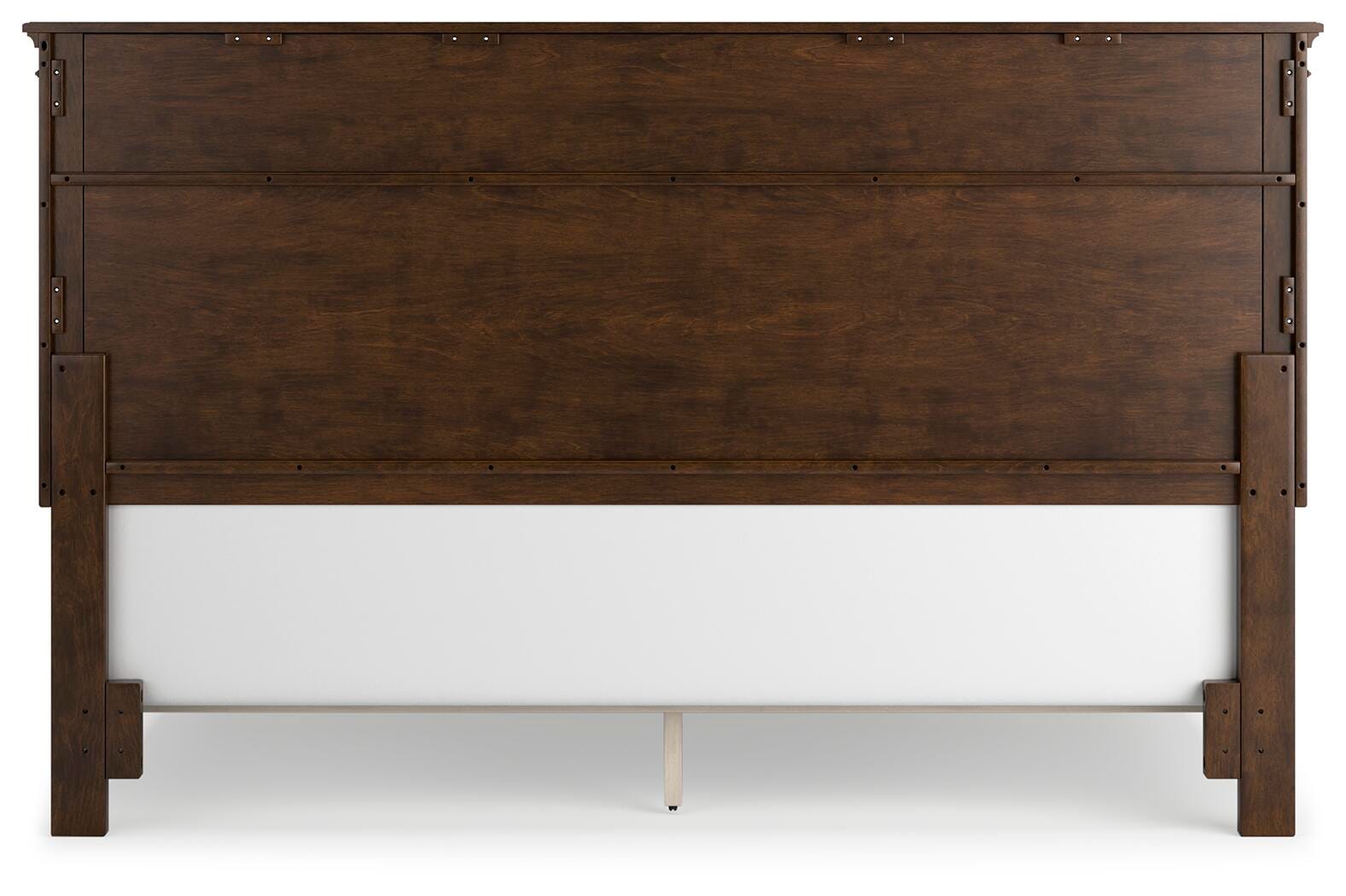 Danabrin Panel Bed with Mirrored Dresser and 2 Nightstands