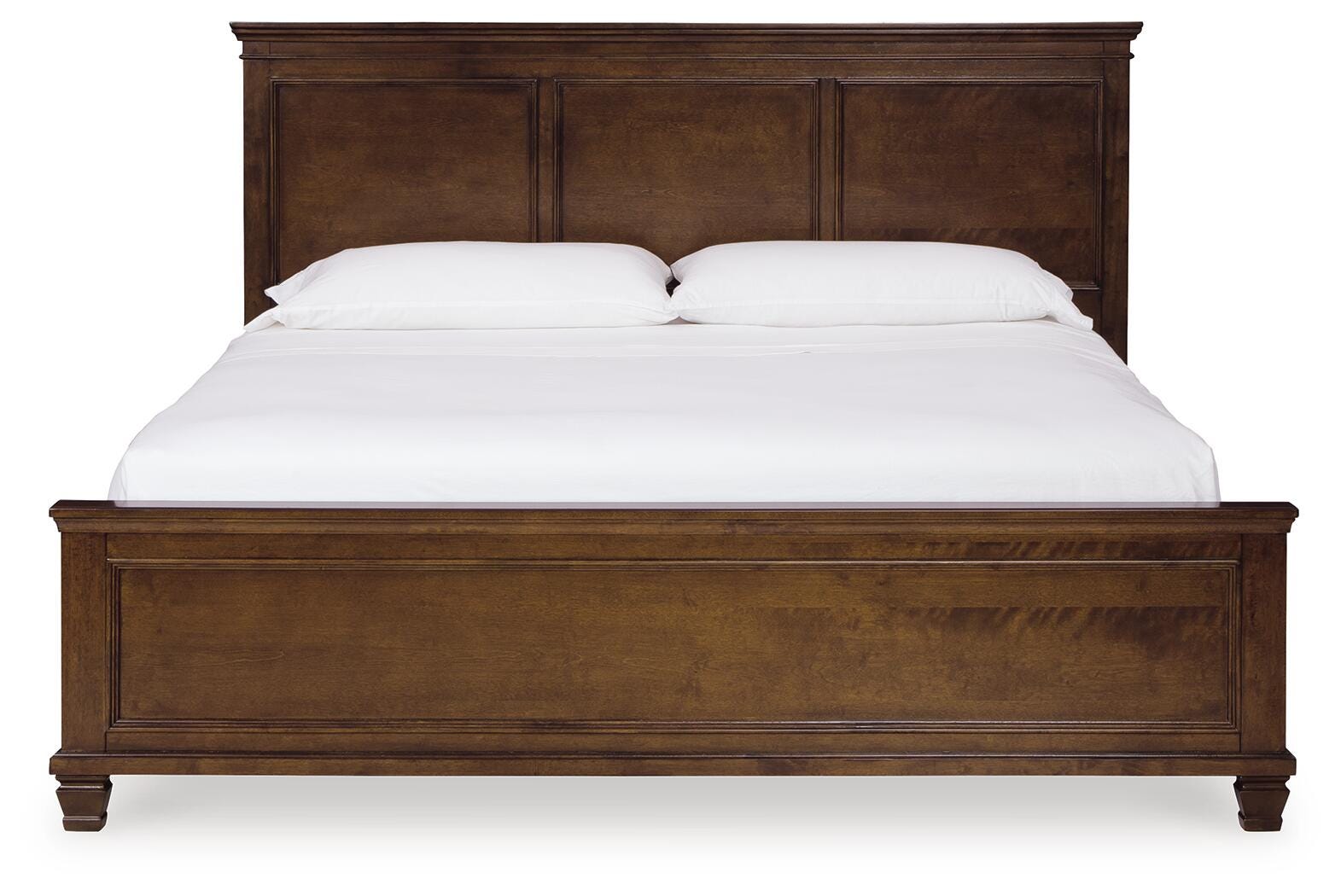 Danabrin Panel Bed with Mirrored Dresser, Chest and Nightstand