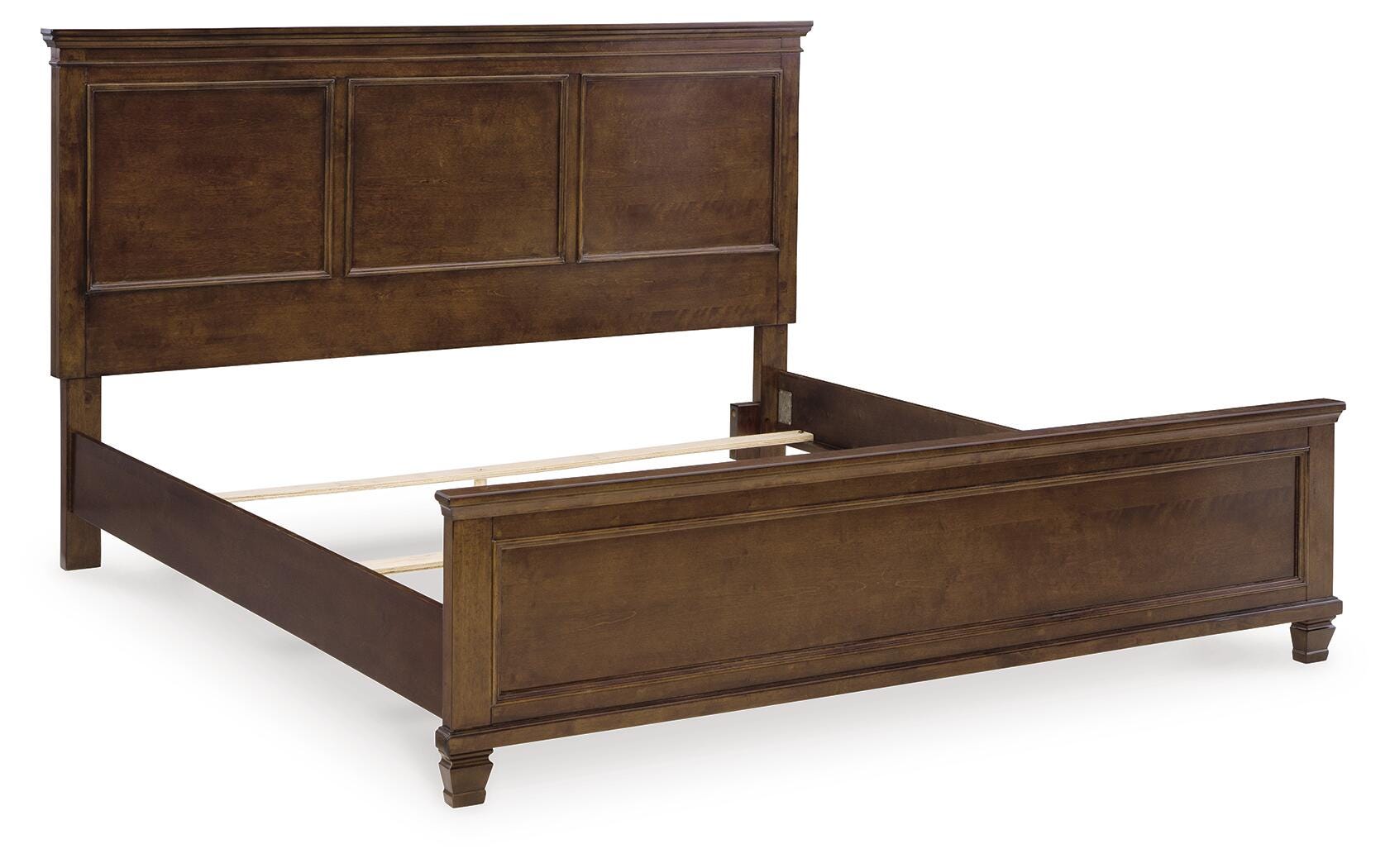 Danabrin Panel Bed with Mirrored Dresser, Chest and Nightstand
