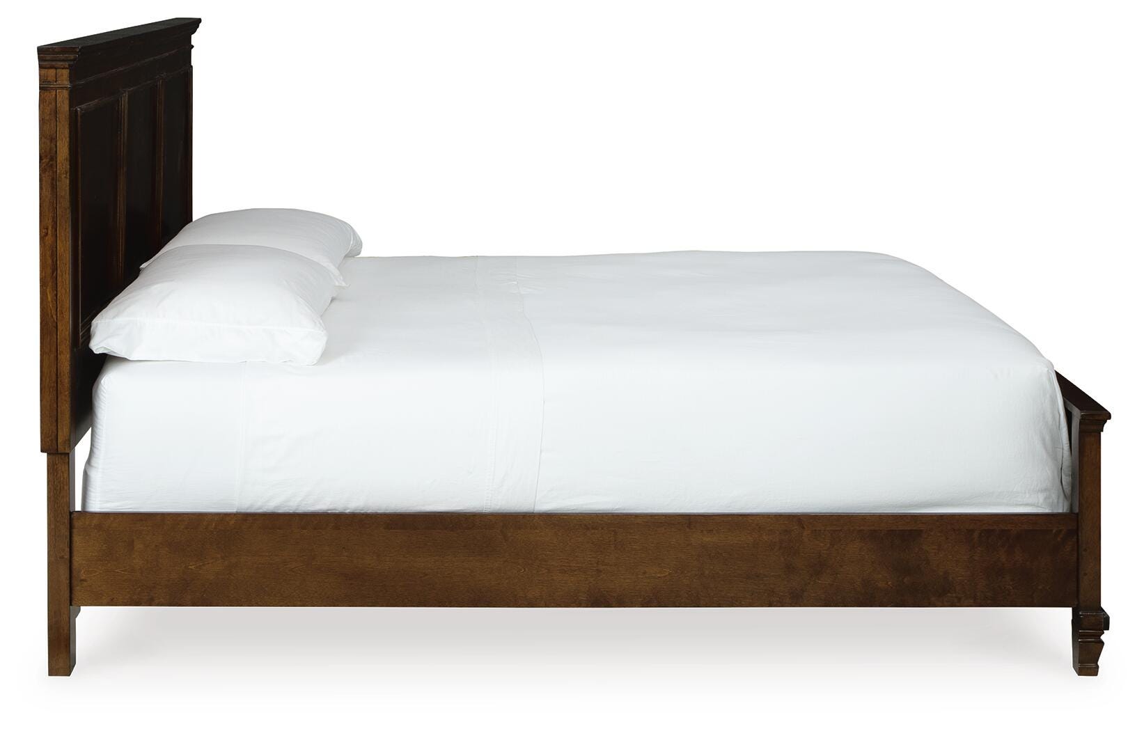 Danabrin Panel Bed with Mirrored Dresser and Chest