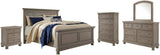Lettner Panel Bed with Mirrored Dresser, Chest and Nightstand