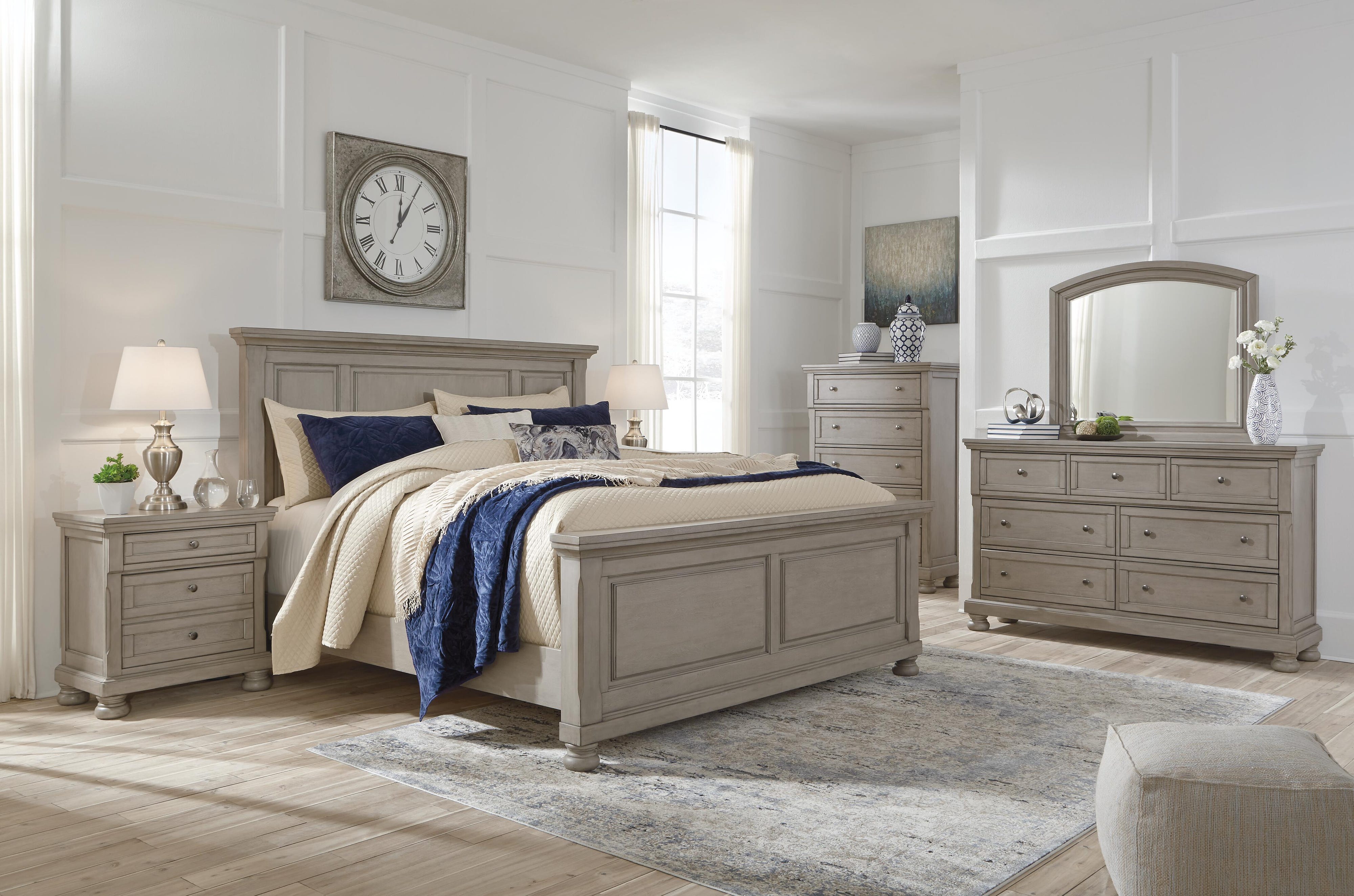 Lettner Panel Bed, Dresser and Mirror
